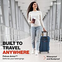 Pelican ATX Luggage - Hardside Carry On Luggage with Wheels - 22 Inch Carry On Bag - Airline Approved (Indigo) 22" Carry On Indigo