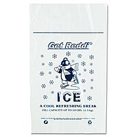 Inteplast Group IBS IC1221 Super Extra-Heavy Grade Ice Bag, 21" Height, 12" Width, 1.5mil Thickness, Polyethylene