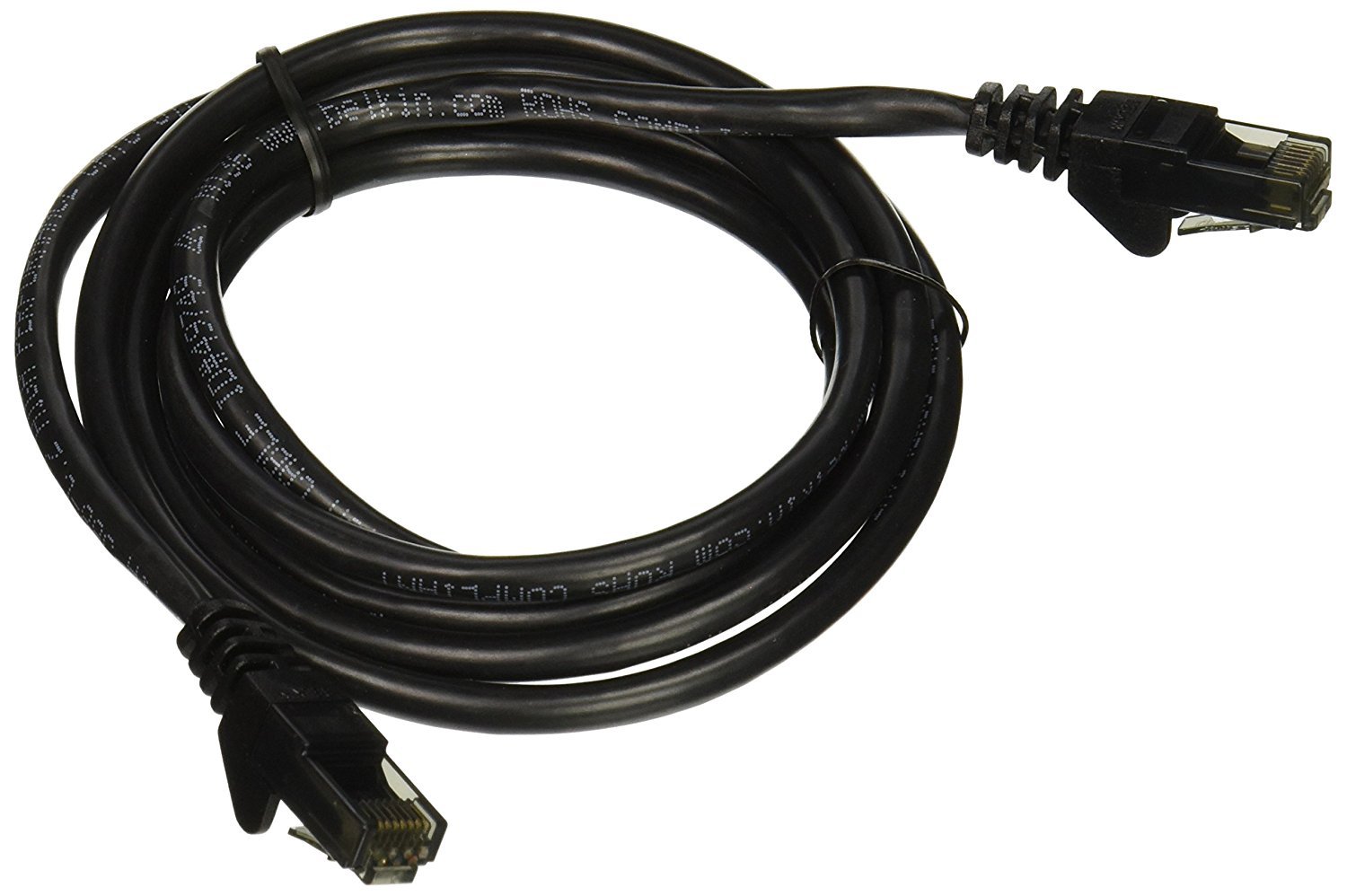 Belkin Cat6 Ethernet Patch Cable - 5ft RJ45 M/M, Black (A3L980-05-BLK)