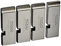 RIDGID 47750 Threading Machine Alloy NPT Pipe Dies for 1-Inch to 2-Inch Universal Die Heads, Right-Handed, Silver