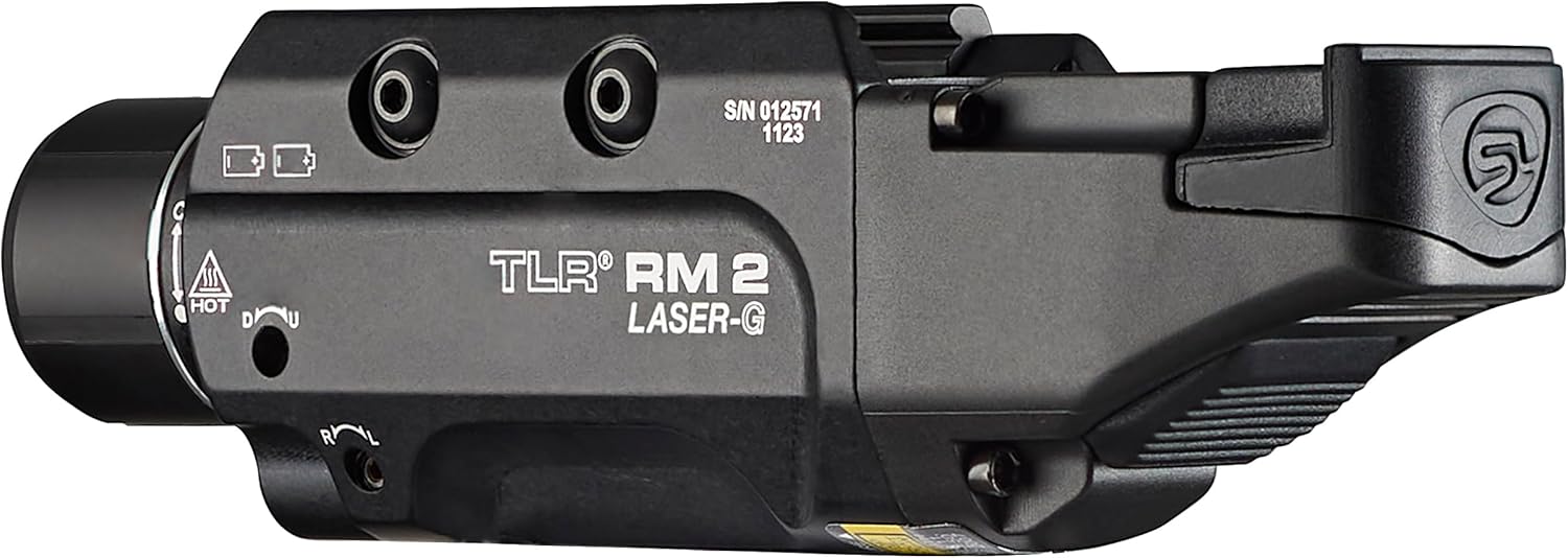 Streamlight 69453 TLR RM 2 G 1000-Lumen Rail-Mounted Tactical Weapon Light with Integrated Green Aiming Laser