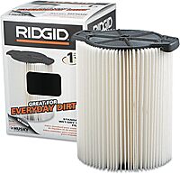 RIDGID VF4000 Standard Filter for Wet/Dry Vac 5 gallon and up