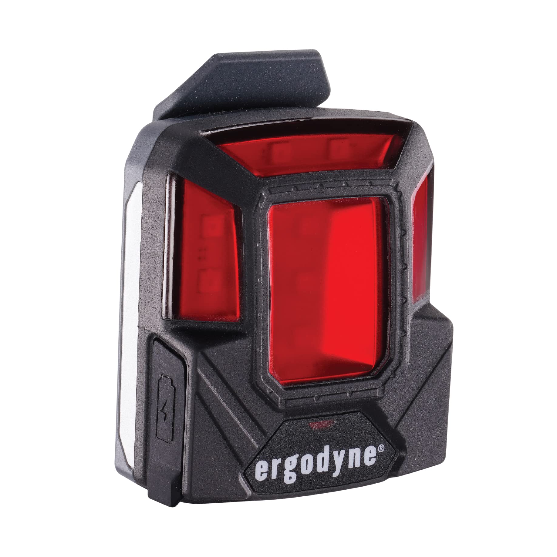 Ergodyne Skullerz 8993 Hard Hat Safety Light, Magnetic Attachment for Portable Red Beacon Light, Rechargeable