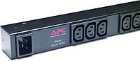 APC AP9572 Basic 0U Vertical Rack PDU – IEC C20 Input, 15x IEC C13 Outputs (Black)