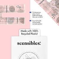 Hospeco Scensibles Disposal Bags for Menstrual Care – 50 Bags/Box, 5-5/8 x 7-1/2 in