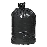 Webster Earthsense Commercial RNW4620 Recycled Can Liners, 40-45gal, 2mil, 40 x 46, Black (Case of 100) Black 45 Gallons 2 thousandths_inches 100