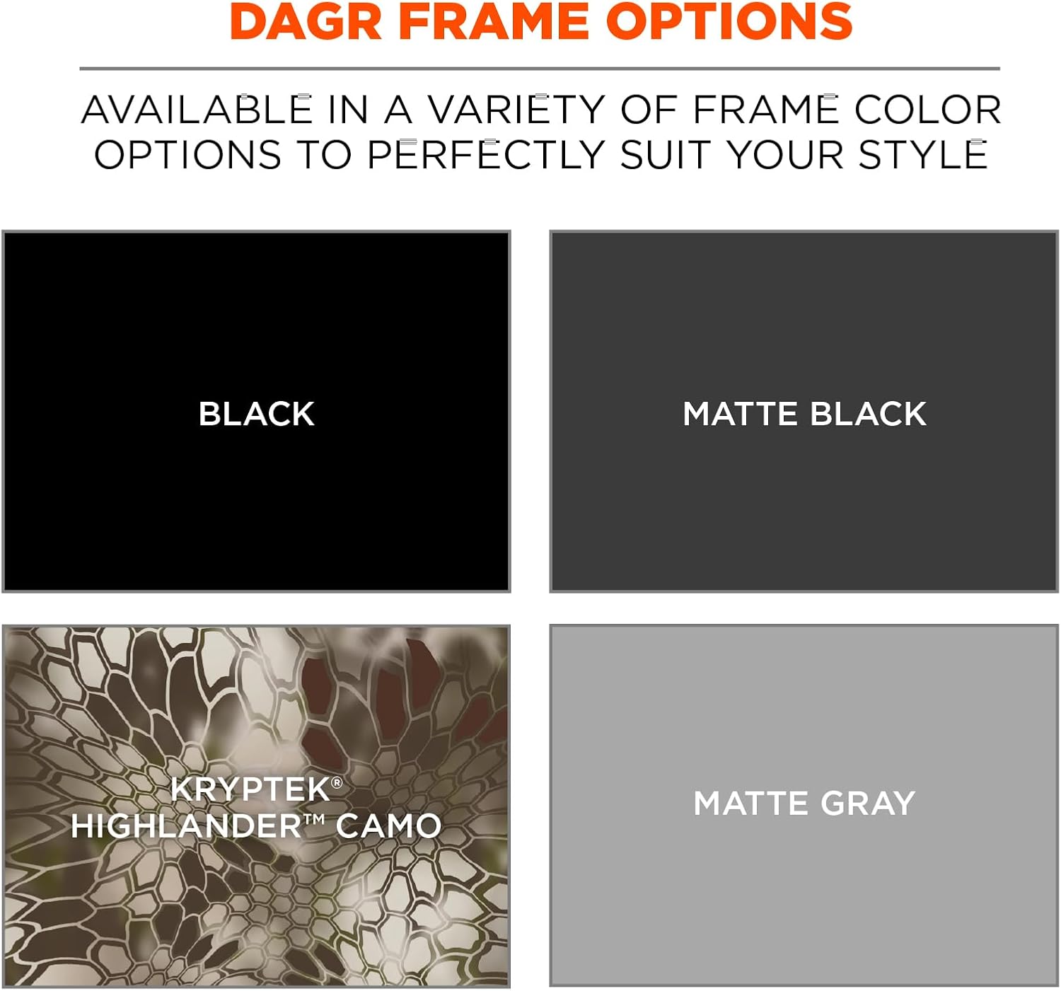 ERGODYNE Skullerz DAGR Safety Glasses