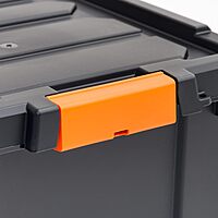 IRIS Heavy Duty Plastic Storage Bins with Durable Lid and Secure Latching Buckles (47 qt. - 4 Pack)