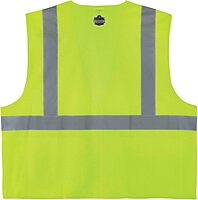 Ergodyne GloWear 8220Z High Visibility Reflective Safety Vest, ANSI/ISEA 107 Class 2, Zipper Closure