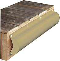 Dock Edge Piling Bumper - One End Capped - 6' - Beige