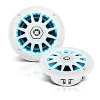 BOSS Audio Systems MRGB65 6.5 Inch Marine Boat Stereo Speakers - Coaxial, 2 Way, Full Range, Multi-Color Illumination