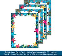 BARKER CREEK Kai Ola Designer Computer Paper, Decorative Printer Paper, 8.5 x 11