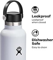 Hydro Flask Standard Mouth Insulated Stainless Steel Water Bottle with Flex Cap