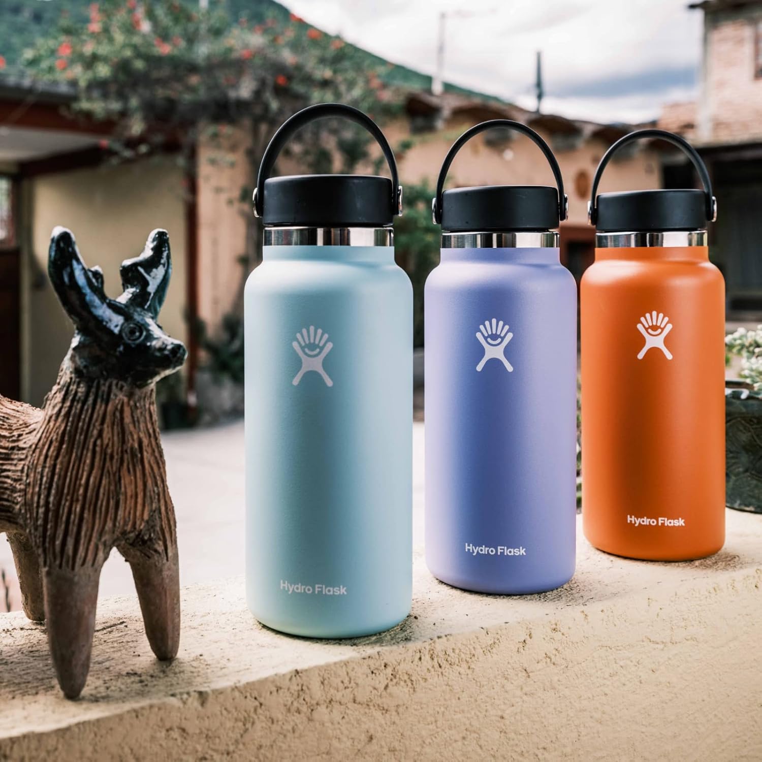 Hydro Flask Wide Mouth Insulated Water Bottle with Flex Cap