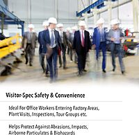 Honeywell Uvex Ultra-Spec 2001 OTG (Over-the Glass) Visitor Specs Safety Glasses with Clear Ultra-Dura Anti-Scratch Lens