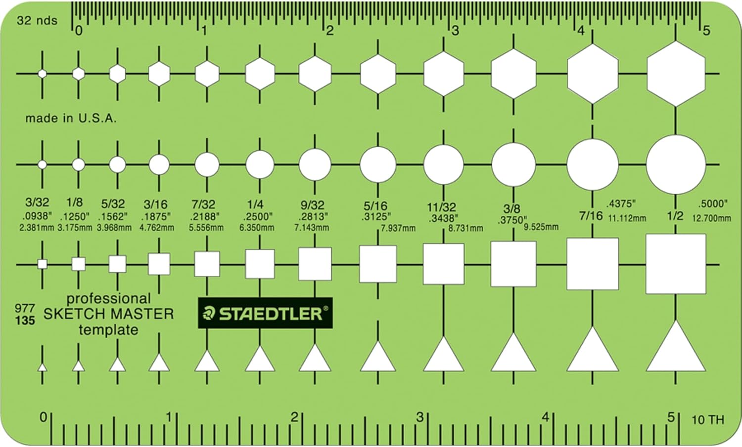 Staedtler® Mars® Template, Sketch Master