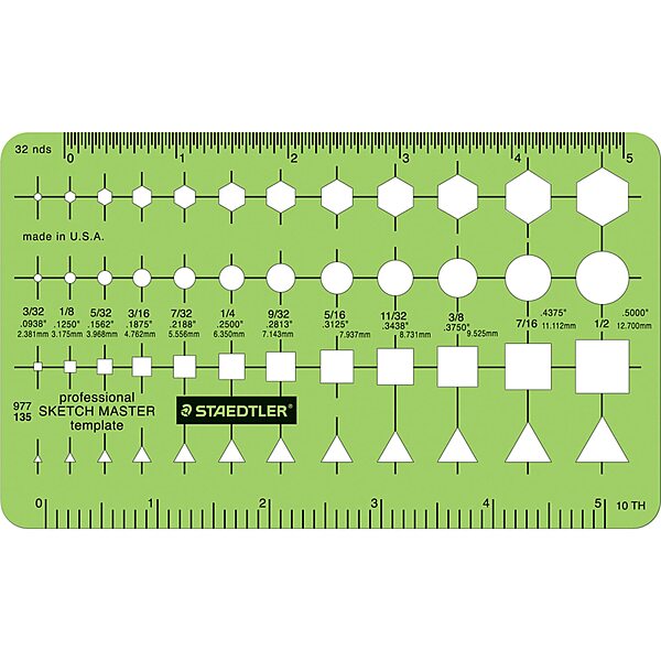 Staedtler® Mars® Template, Sketch Master