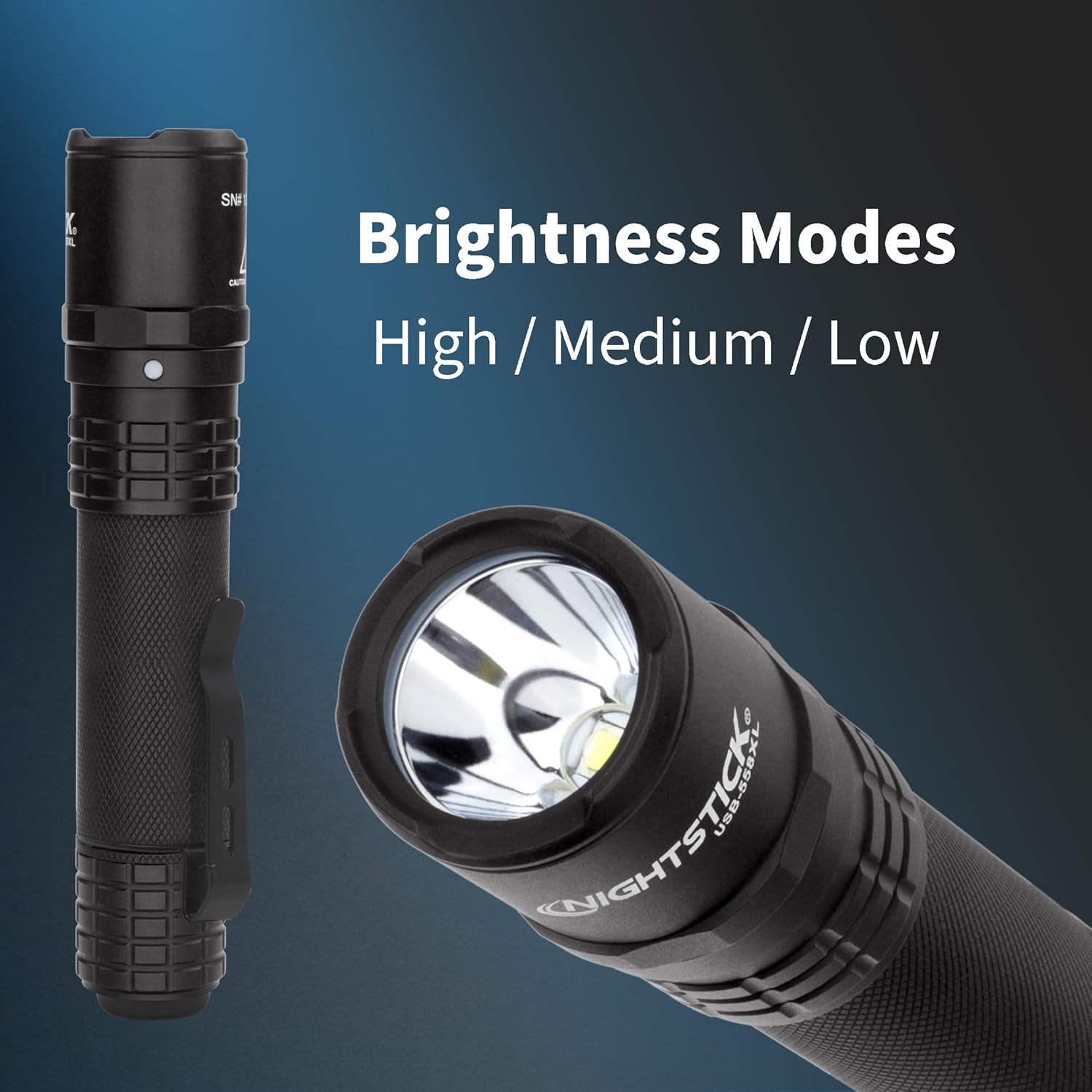 Nightstick USB-558XL USB Rechargeable Multi-Function Tactical Flashlight