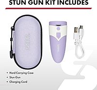 SABRE 3-in-1 Stun Gun with Personal Alarm & LED Flashlight, 1.69 µC Charge, Loud 130dB Alarm, 130 Lumen LED Light (3 Modes)