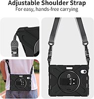 CODi Rugged Case for iPad Mini 6/iPad Mini A17 Pro | 360° Protection, Drop-Test Certified, Rotating Kickstand