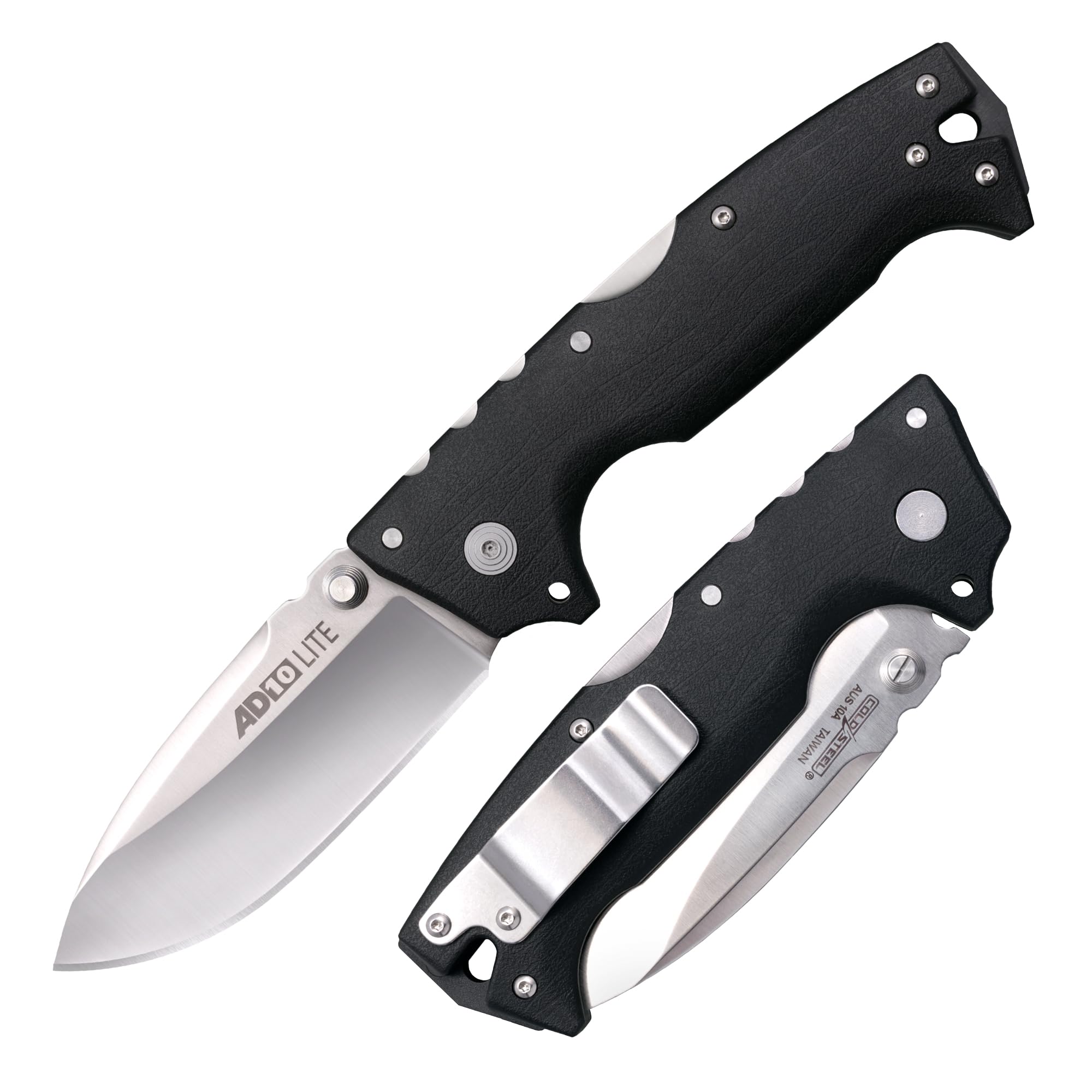 COLD STEEL AD-10 Lite Folding Knife — AUS10A Blade, GFN Handle, Tri-Ad Lock