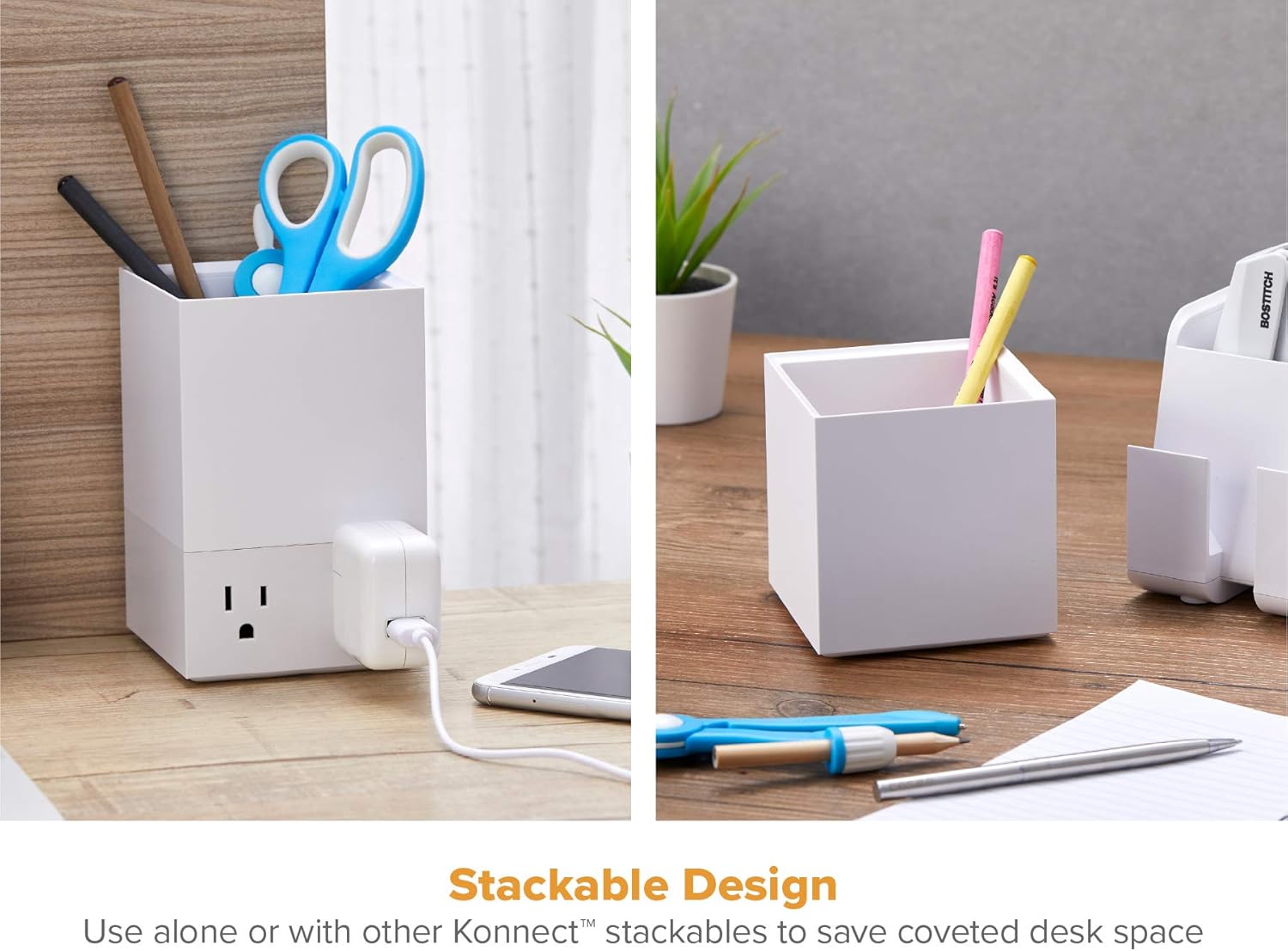 Bostitch Office Konnect Stackable Desk Organizer Accessories