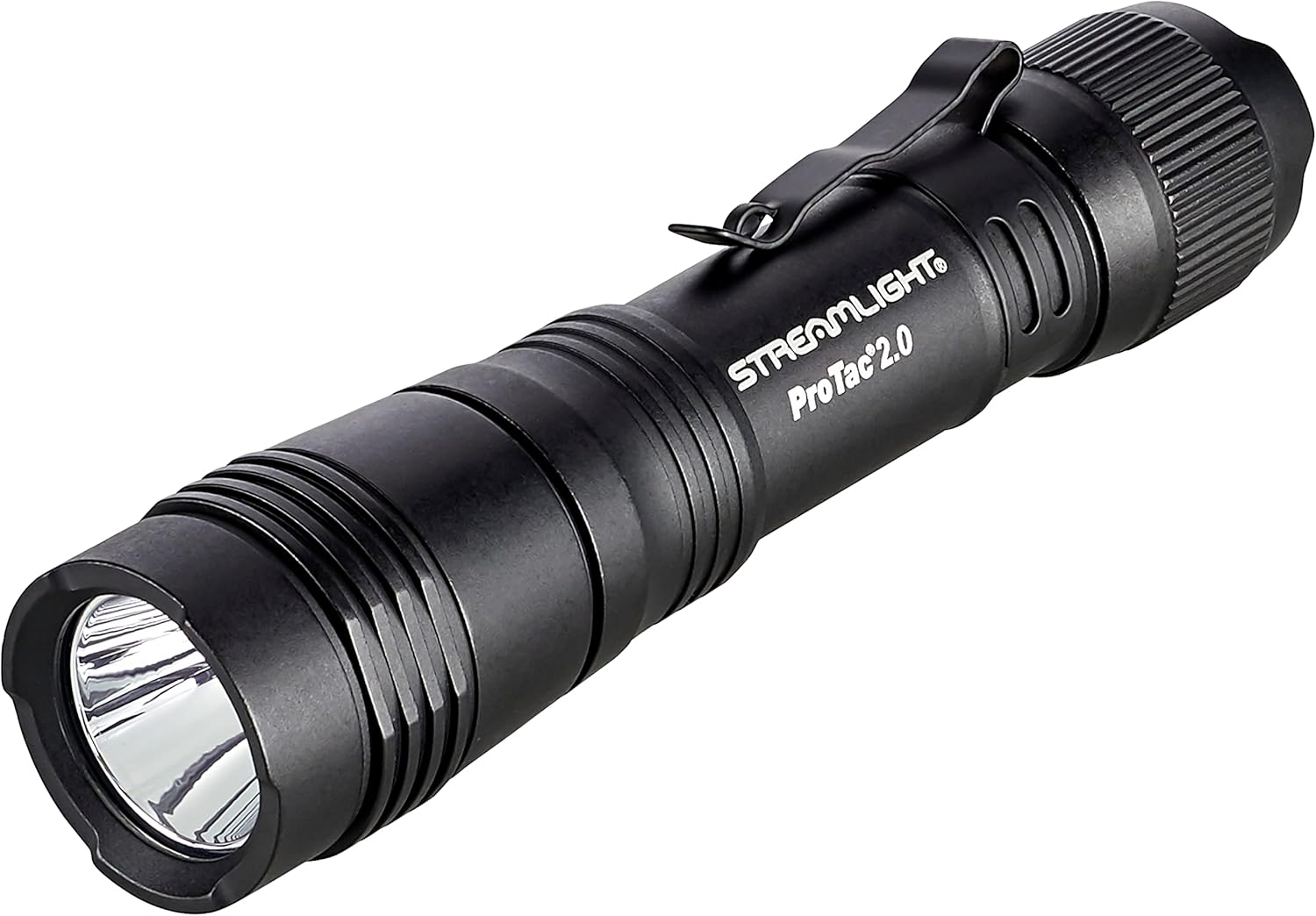 Streamlight 89000 ProTac 2.0 2000-Lumen 17300 Candela Rechargeable Tactical LED Flashlight with USB C Cable, and Holster