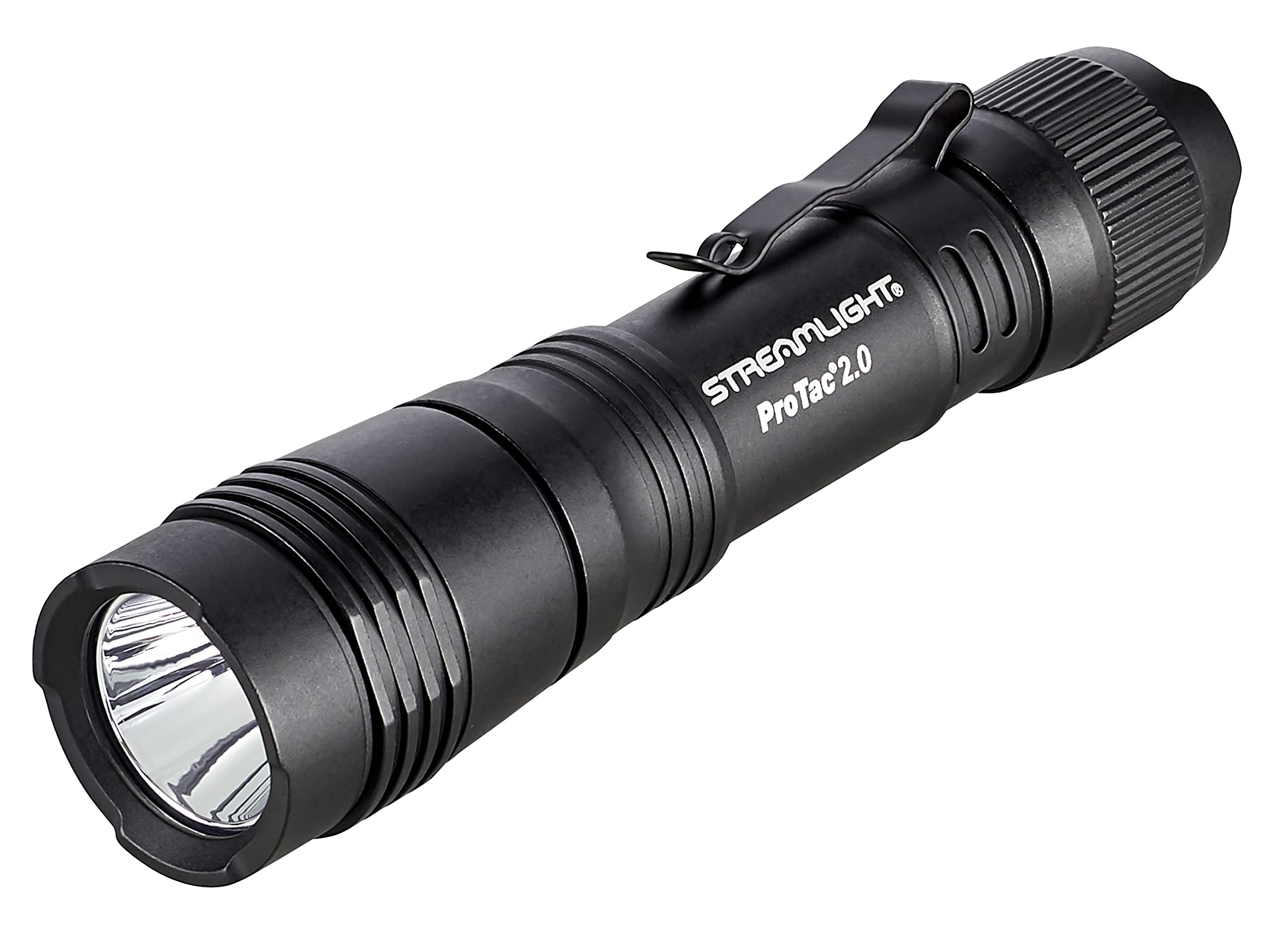 Streamlight 89000 ProTac 2.0 2000-Lumen 17300 Candela Rechargeable Tactical LED Flashlight with USB C Cable, and Holster