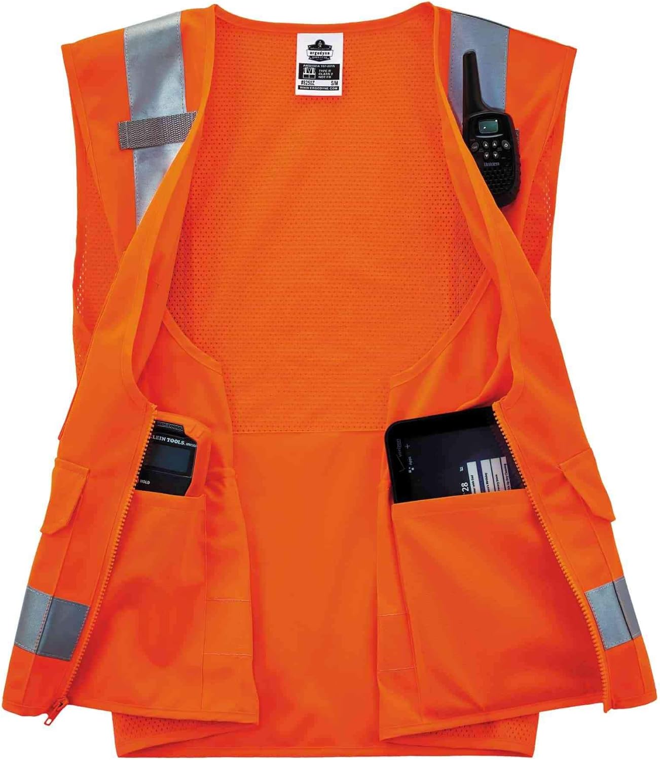ERGODYNE GloWear 8250Z Surveyors Reflective Safety Vest
