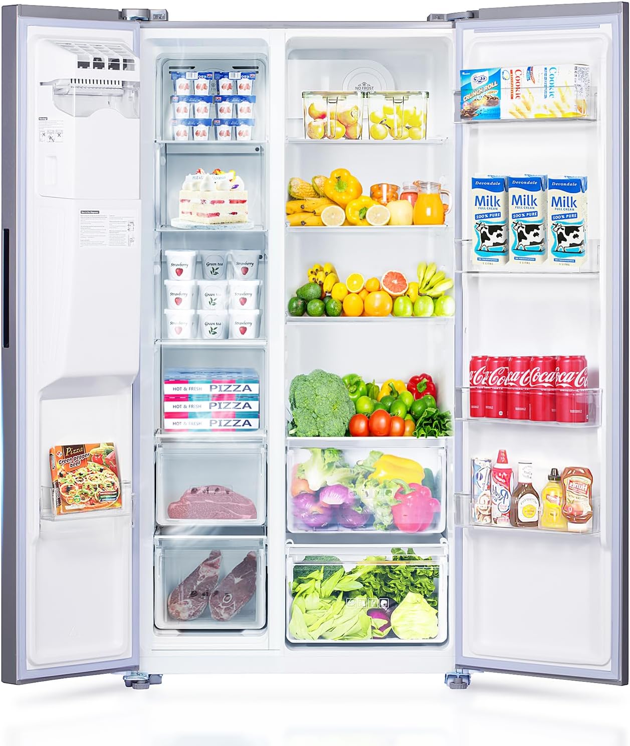 Refrigerador mejorado de acero inoxidable de 18.1 pies cúbicos Refrigerador mejorado de acero inoxidable de 18.1 pies cúbicos