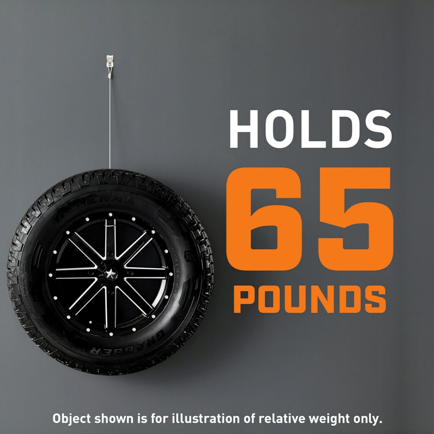 3M CLAW 65 lb. Drywall Picture Hanger with Spot Marker, Gray, 2 Hangers, 2 Spot Markers