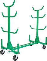 Greenlee 668 Mobile Material Handling Conduit and Pipe Rack with 603 Casters Mobile Conduit and Pipe Rack