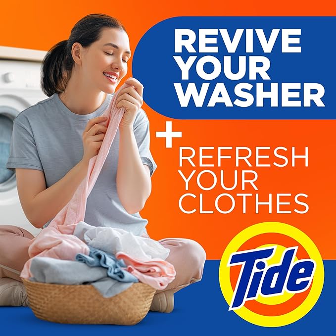 Tide Washing Machine Cleaner for Front and Top Loader Machines, 3 Count Box