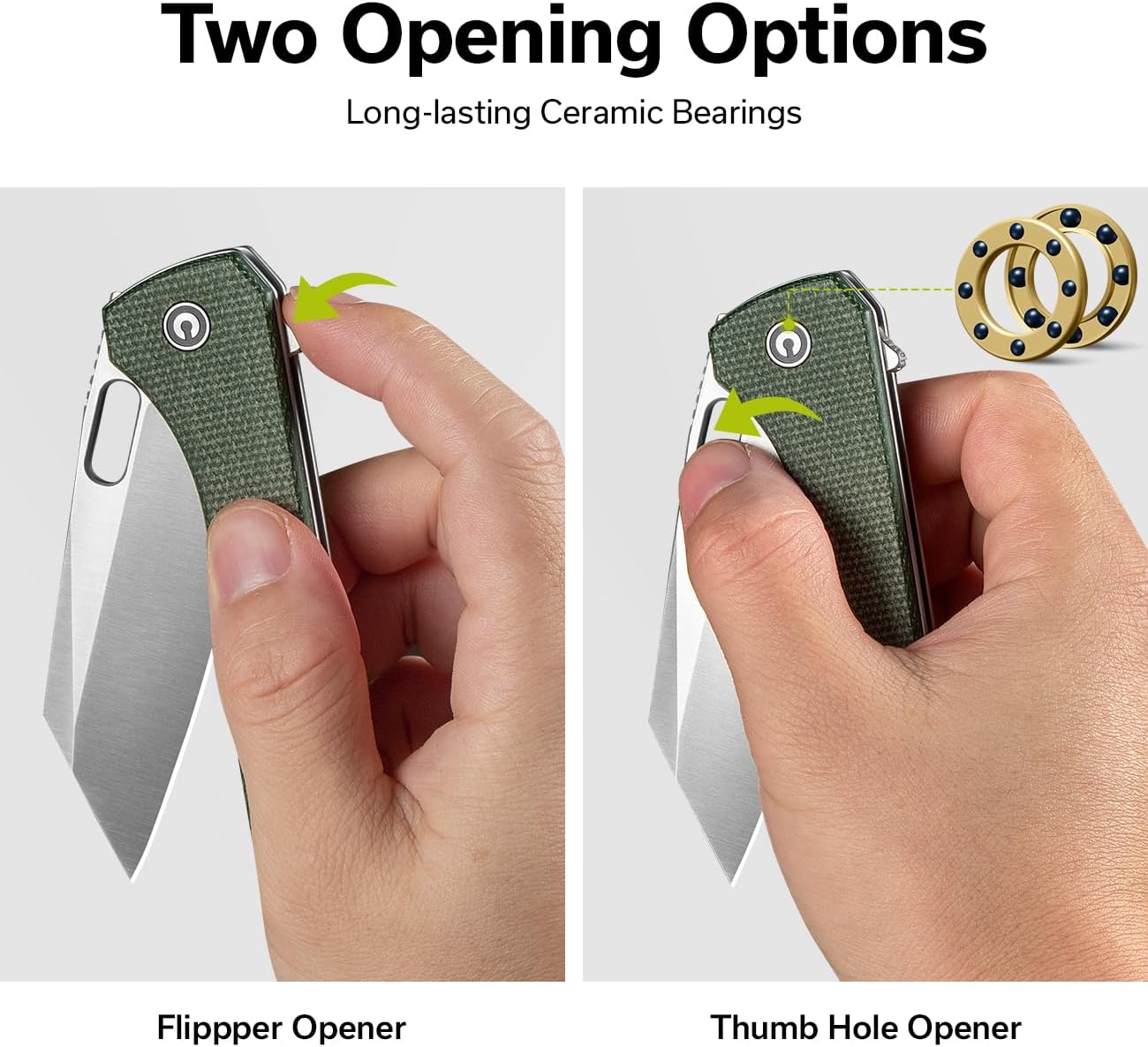 CIVIVI Nugz Folding Pocket Knife for EDC, 3.17" Reverse Tanto Blade C23060