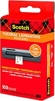 SCOTCH Thermal Laminating Pouches, 5 mil, Clear