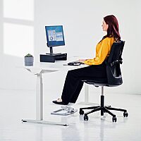 Fellowes Designer Suites Monitor Riser, 8038101 — Height-Adjustable, Storage Tray