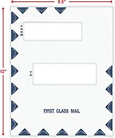 COMPLYRIGHT First Class Double-Window Tax Mailer Envelopes