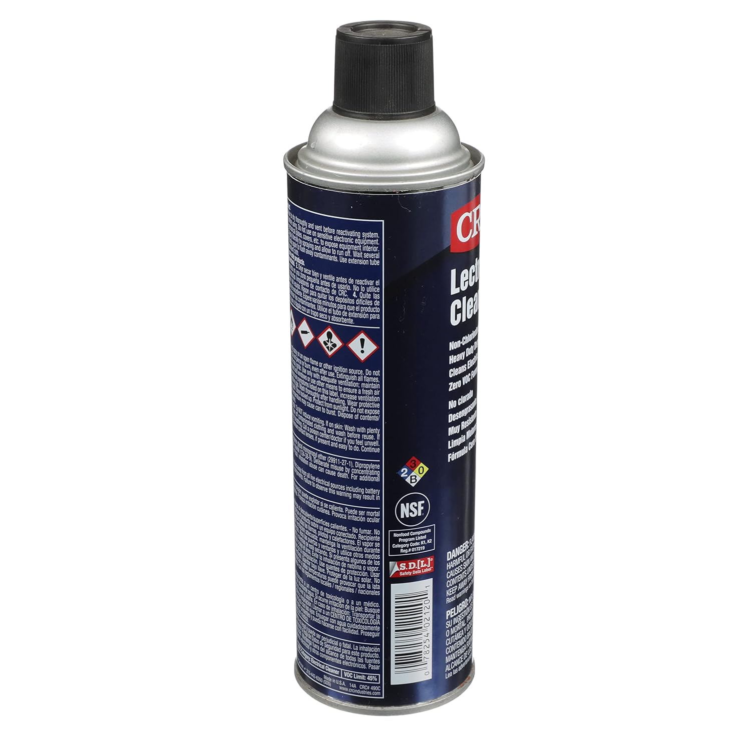 CRC-2120 Lectra Clean II Non-Chlorinated Heavy Duty Liquid Degreaser, 15 oz Aerosol Can, Clear 1 Pack 15 Ounce (Pack of 1)
