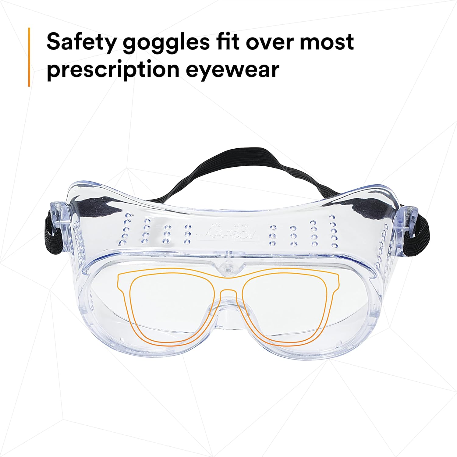 3M Impact Safety Goggles 40650-00000-10, Clear Lens