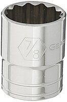 GEARWRENCH 1/2" Drive Standard SAE Socket 7/8", 12 Point - 80767
