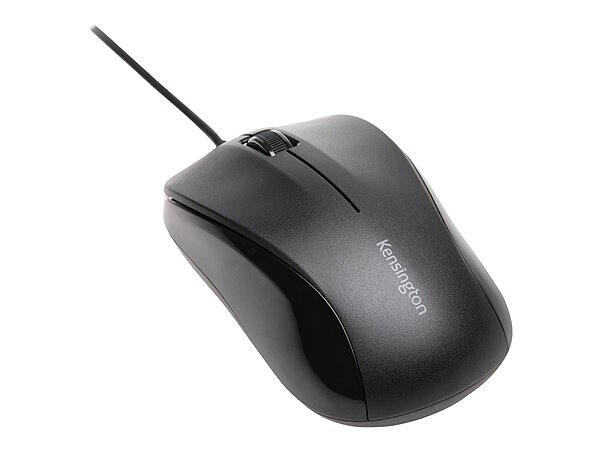 Kensington Mouse for Life USB Three-Button Mouse - Optical - Black - 1000 dpi