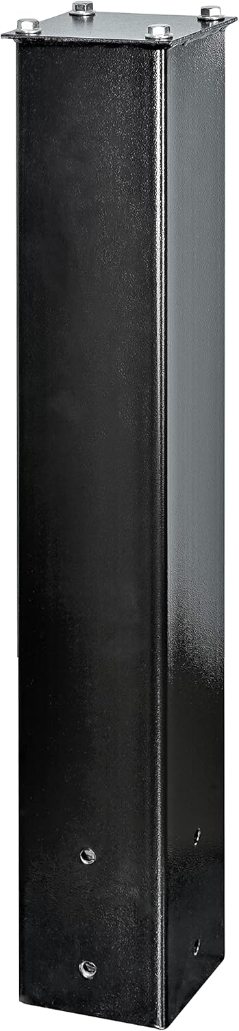 Mail Boss 27in Surface Mount Mailbox Post, 27inH x 4inW x 4inD, Black