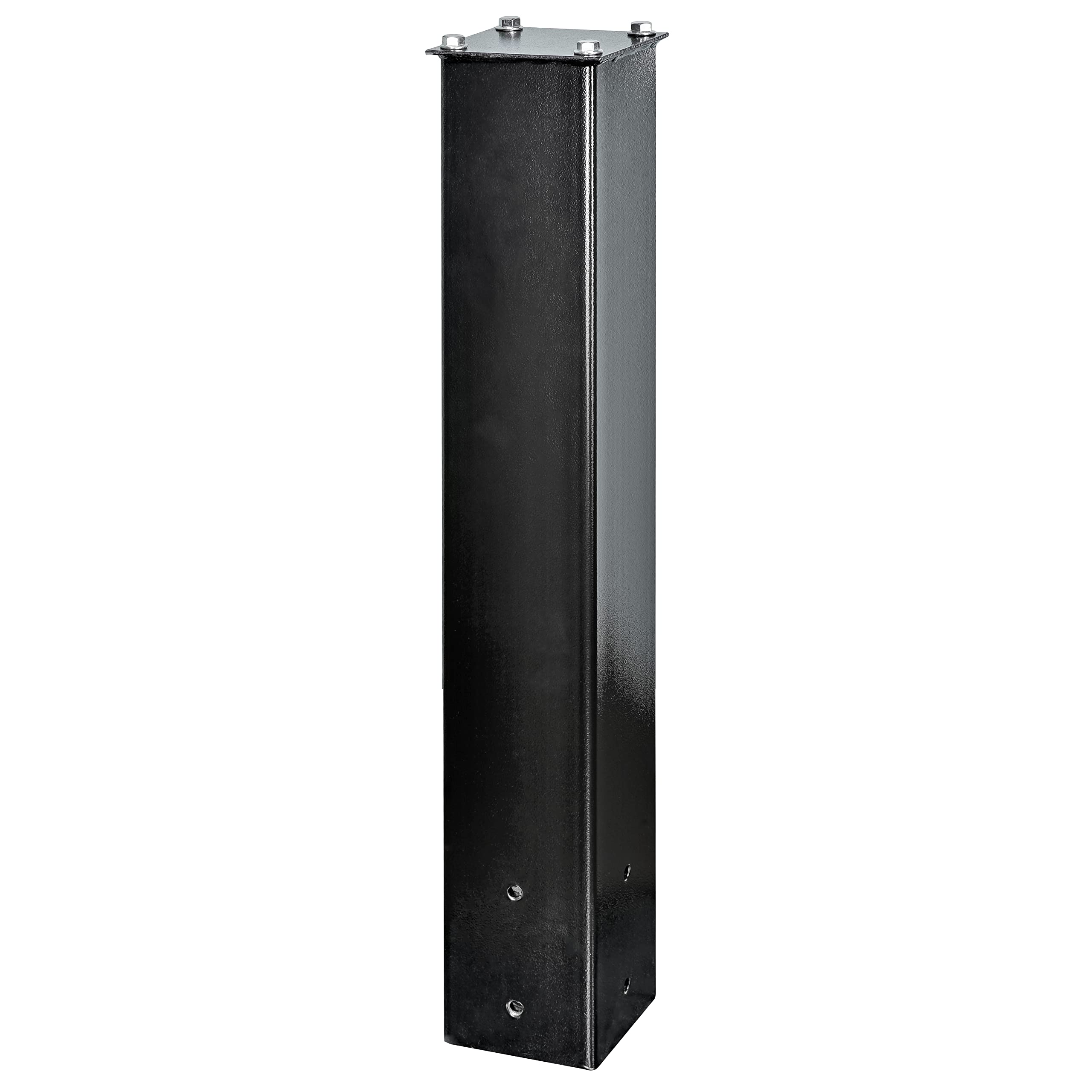 Mail Boss 27in Surface Mount Mailbox Post, 27inH x 4inW x 4inD, Black