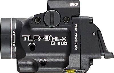 Streamlight 69477 TLR-8 HL-X G sub USB 1000-Lumen Weapon Rail-Mounted Rechargeable Tactical Flashlight with Integrated Green