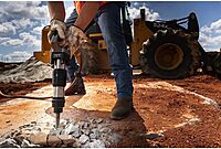 JET Chipping Hammer, Air-Powered, D-Handle/Open-Handle, Round/Hex Shank