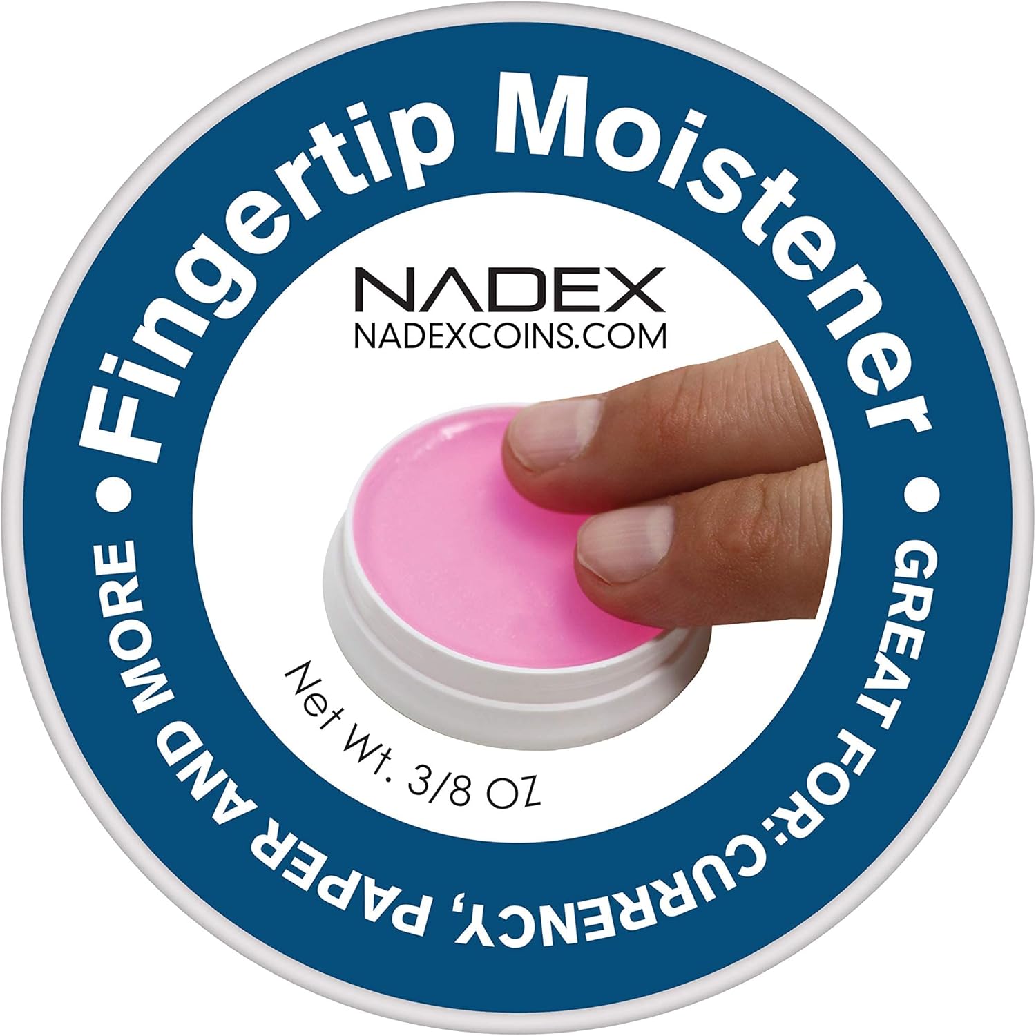 Nadex 3 Pack Fingertip Moistener Pads - Non-Slip Counting Cash Bills Separating Documents