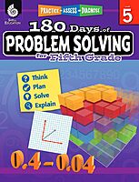 180 Days of Problem Solving for Fifth Grade – Build Math Fluency with this 5th Grade Math Workbook (180 Days of Practice)