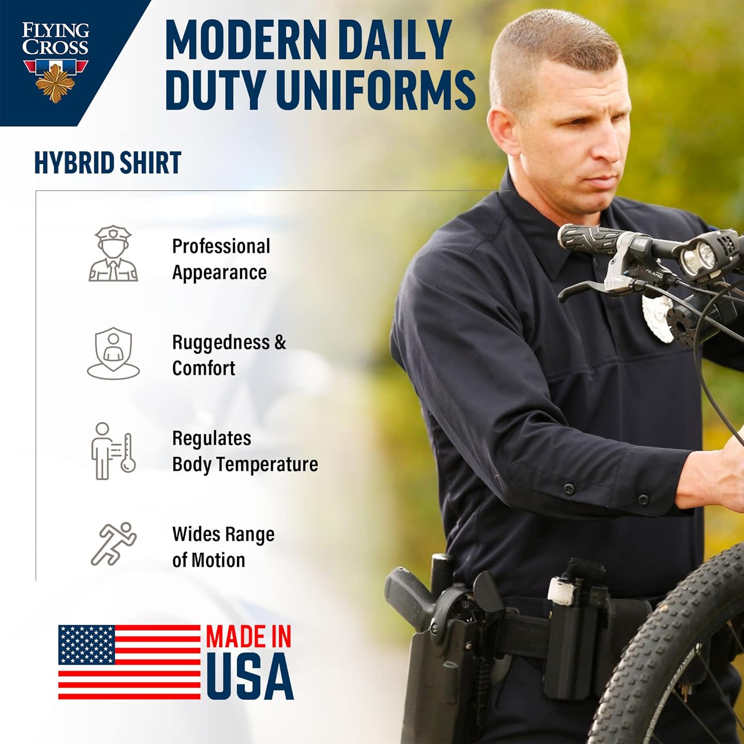FLYING CROSS FX STAT Men's Hybrid Uniform Shirt