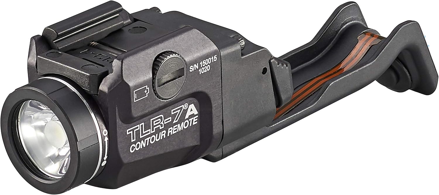 Streamlight 69428 TLR-7 X 500-Lumen Rail Mounted Tactical Light with Integrated Contour Remote Switch Exclusively for Glock