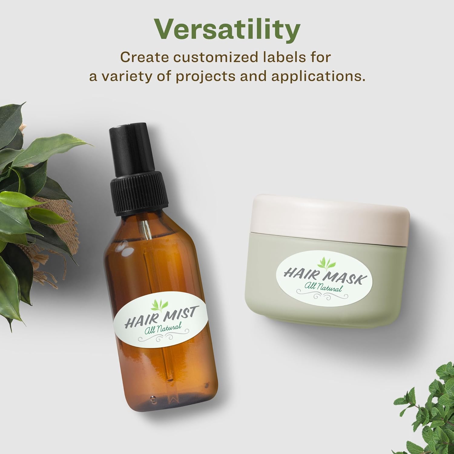 Avery EcoFriendly Matte White Recycled Oval Labels 1-1/8 x 2-1/4